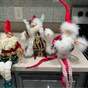 Mark Robert’s and Department 56  Fairy Elves Lot Of 3 Figures Christmas Decor